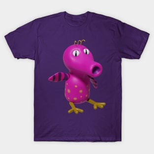 Cute pink bird Monster T-Shirt